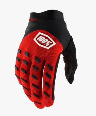 100% AIRMATIC Youth Gloves punane/must